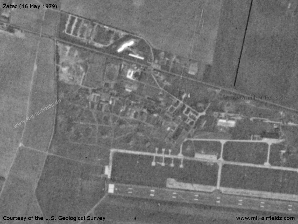 Northwestern part of the air base with barracks