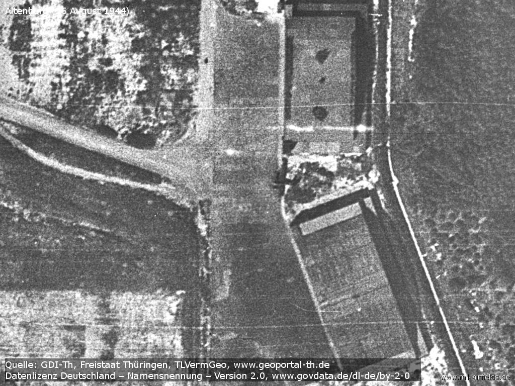 Hangars in the southeast, airplane