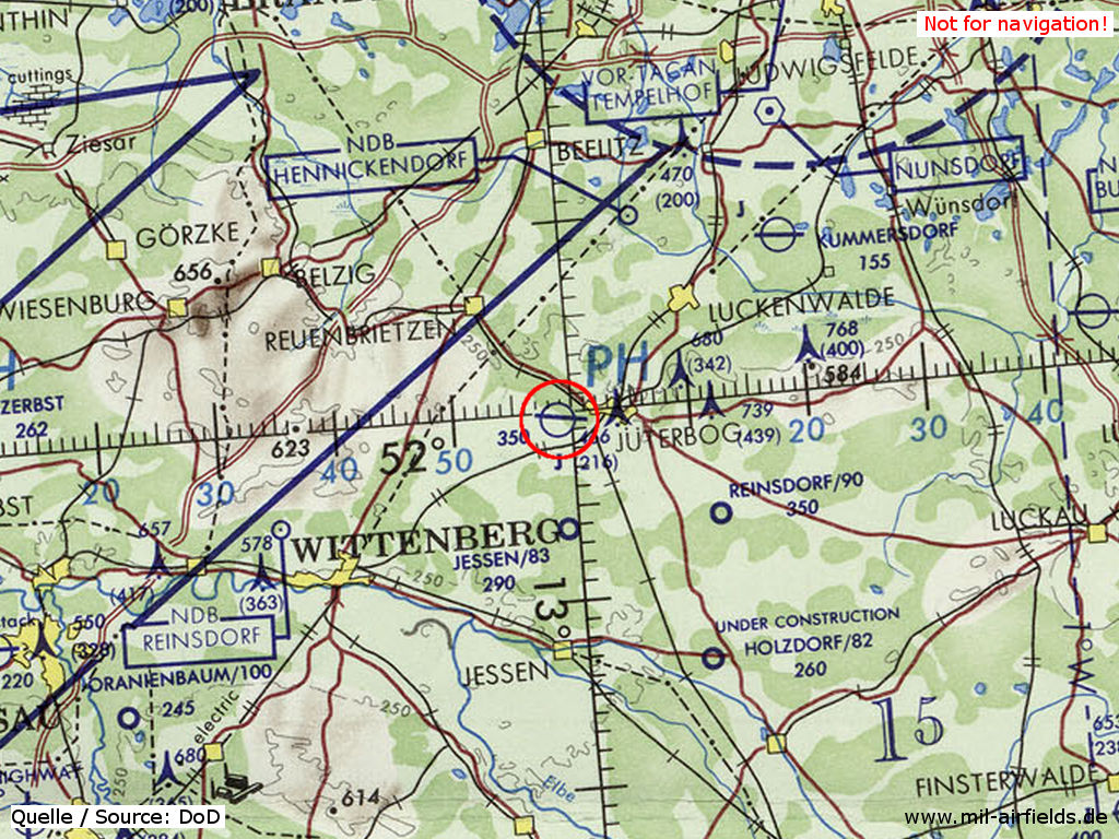 Altes Lager Air Base on a map 1972