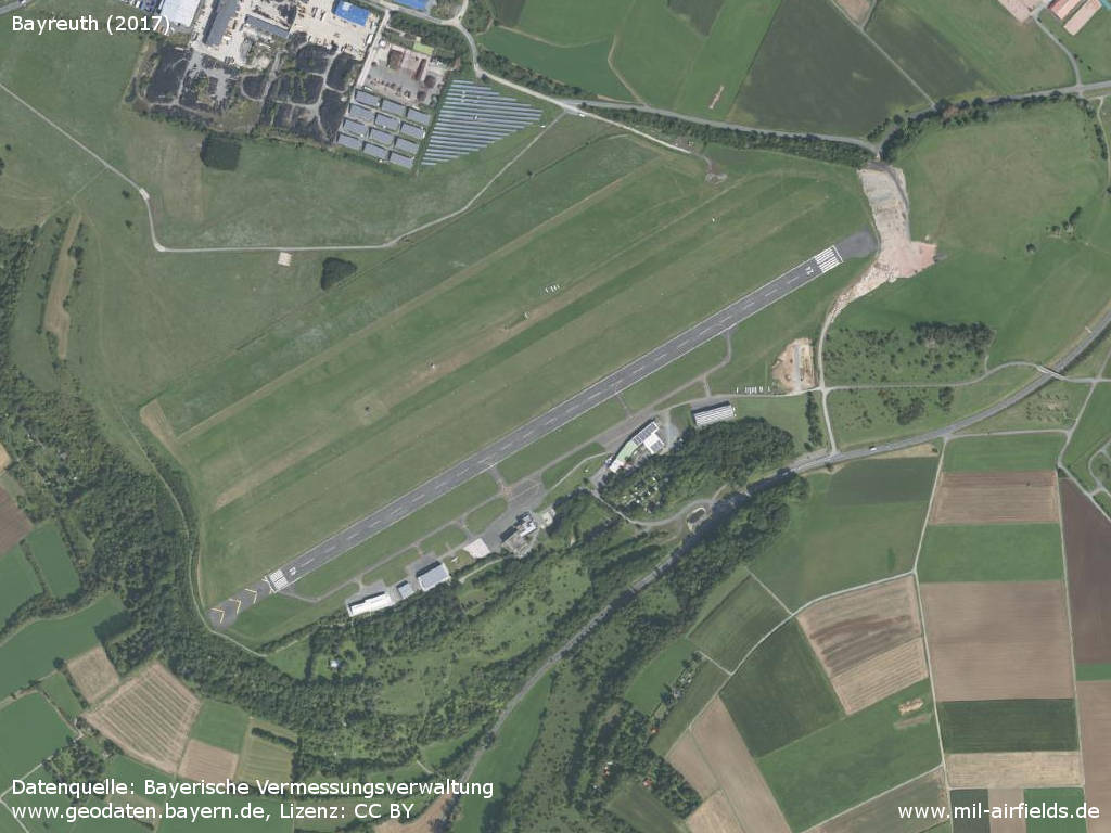 Luftbild Flugplatz Bayreuth