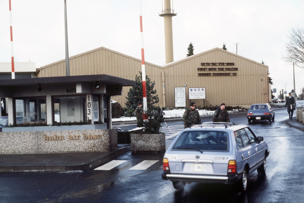 Einfahrt zur Hahn Air Base, 1986