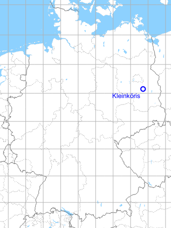 Map with location of Klein Koeris airfield