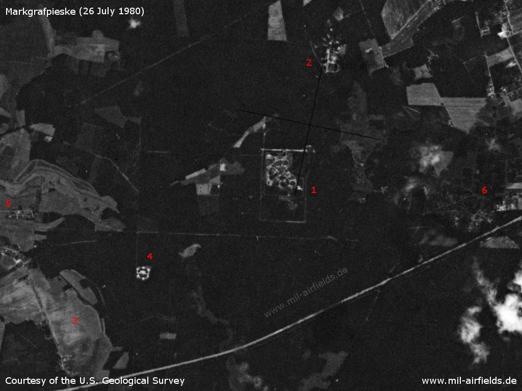 Markgrafpieske Anti-aircraft missile site on 26 July 1980.
