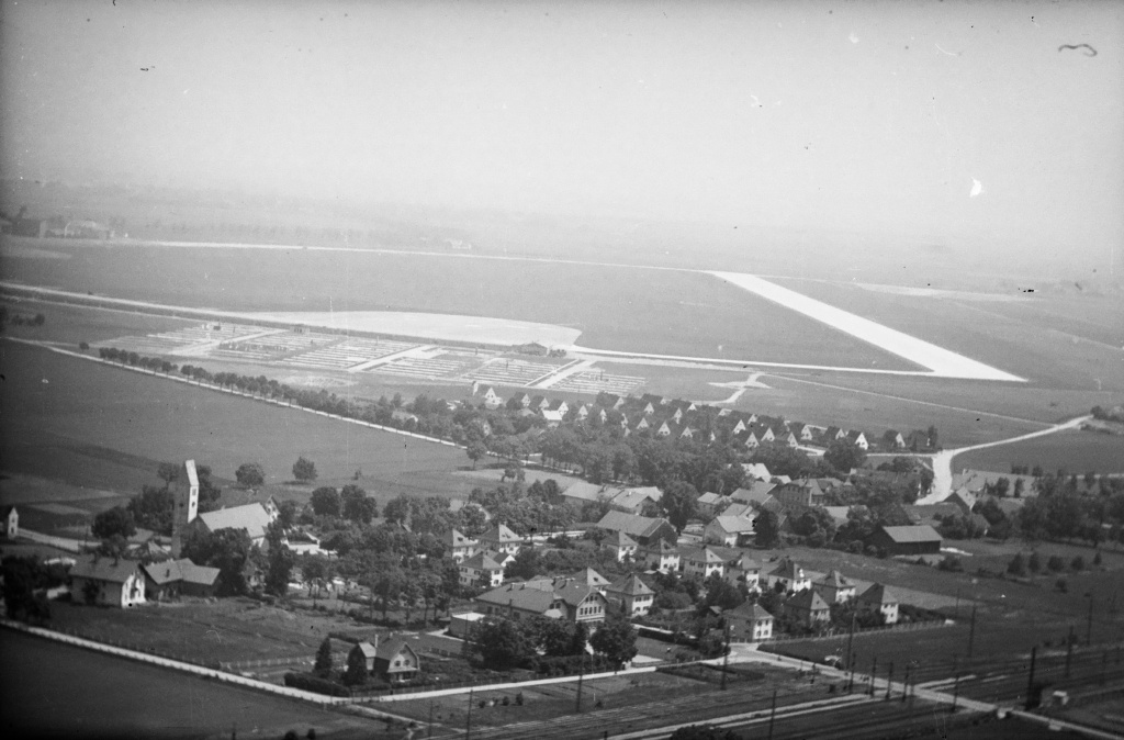 Aerial picture Munich Riem in 1950