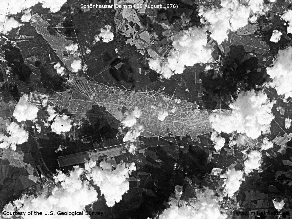 Klietz Training Area on a US satellite image 1976