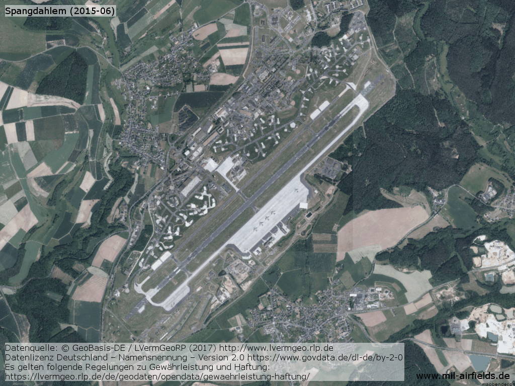 Aerial picture Spangdahlem Airfield from June 2015