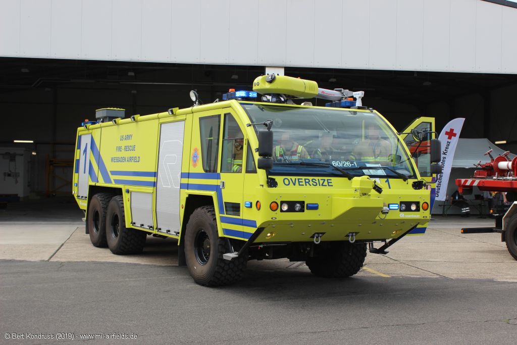 Fire rescue vehicle, Wiesbaden Army Airfield, Germany