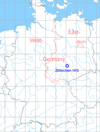 Map with location of Zöllschen Highway Strip, Germany