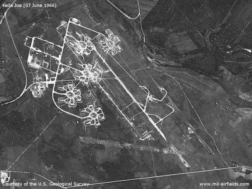 Former Keila Joa airfield, Estonia, on a US satellite image from June 1966