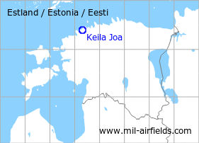 Karte mit Lage Flugplatz / Raketenbasis Keila Joa