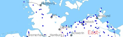 Karte der Miltärflugplätze Deutschland