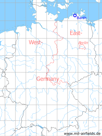 Karte mit Lage Flughafen Barth