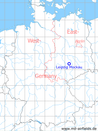 Karte mit Lage Flughafen Leipzig Mockau