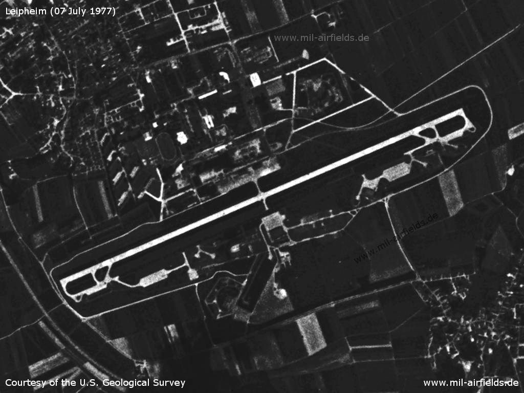 Leipheim Air Base: Satellite image from 1977