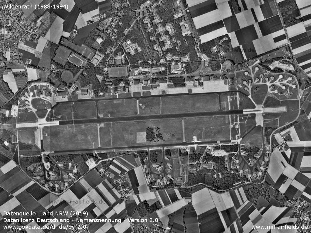 Aerial view Wildenrath airfield, Germany