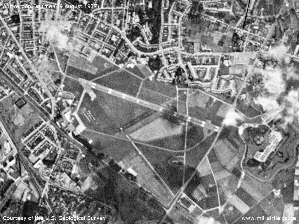 Antwerpen Deurne Airport, Belgium, satellite image 1977