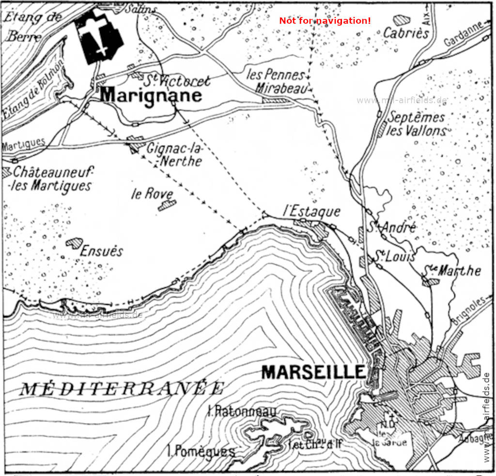 Karte Marseille 1931