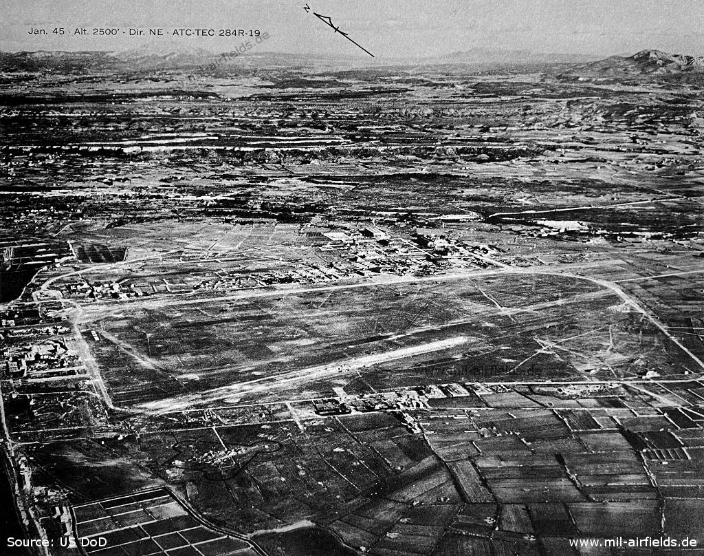 Luftbild Flughafen Marseille Marignane, Frankreich 1945
