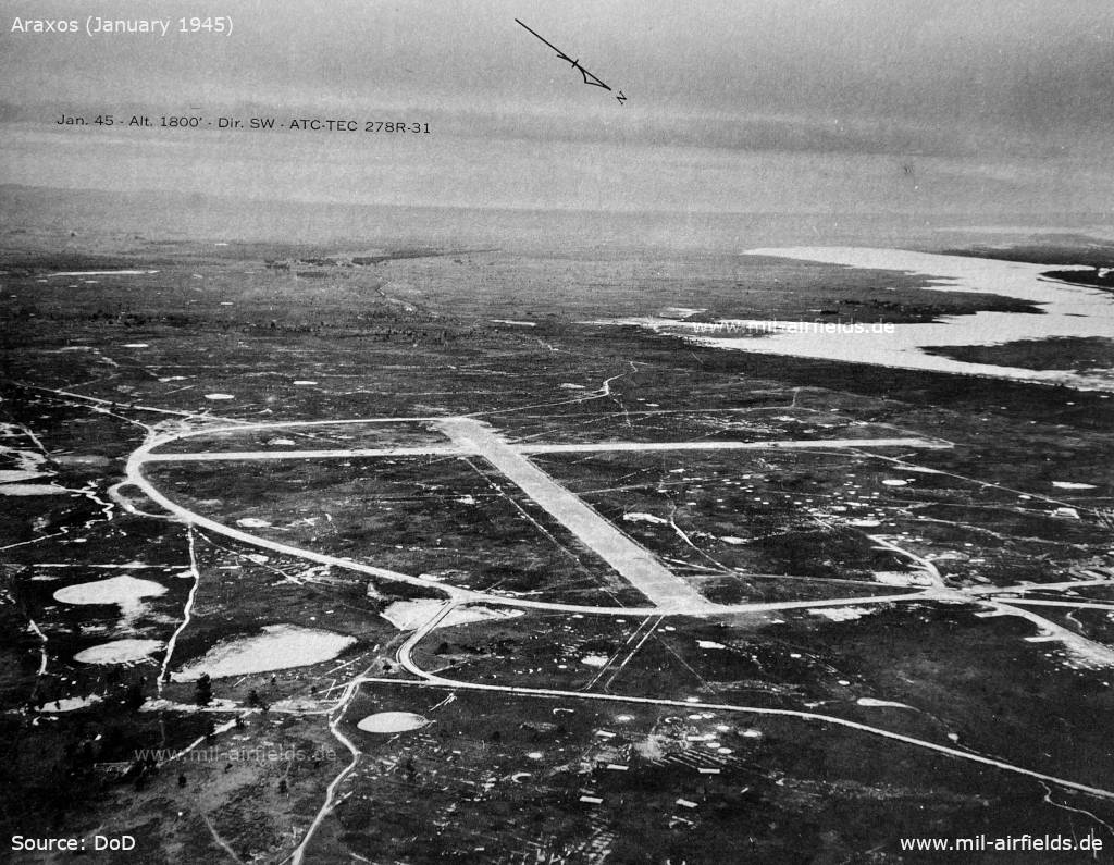Araxos aerial picture, January 1945