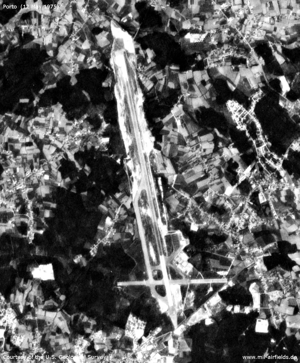 Satellitenbild Aeroporto do Porto 1975