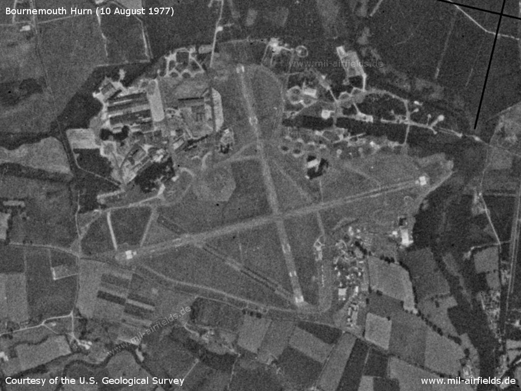 Satellite image Bournemouth Airfield 1977