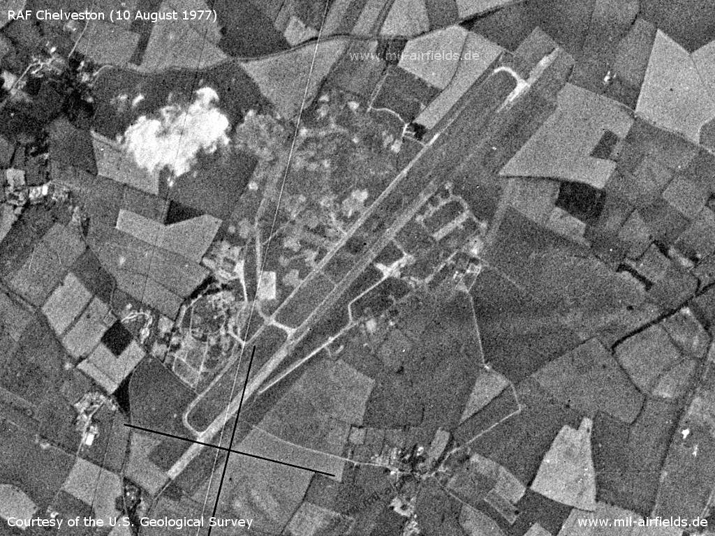 Satellitenbild RAF Chelveston 1977