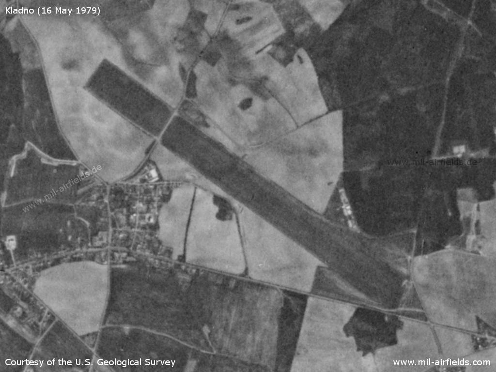 Kladno Airfield, Czech Republic, on a US satellite image 1979