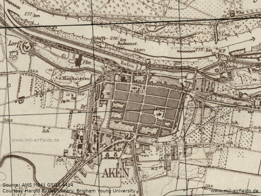 Meßtischblatt Aken (Elbe), DDR