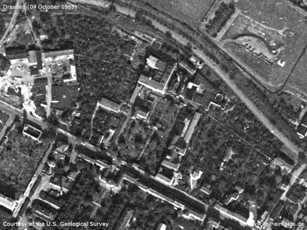 Luftbild / Satellitenbild VEB Bramsch Dresden, DDR 1965