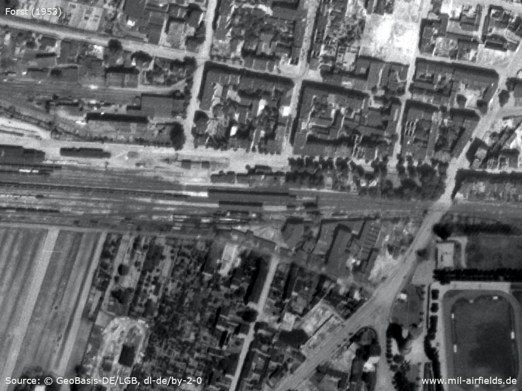 Bahnhof Forst, DDR 1953