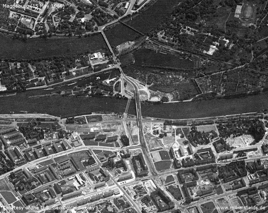 Magdeburg Werder, DDR, Neue Strombrücke 1966
