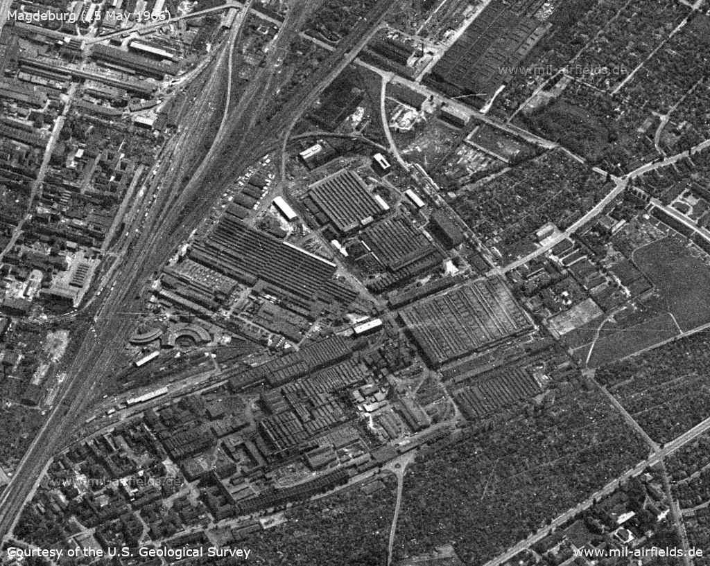 Luftbild Magdeburg SKET DDR
