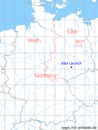 Karte mit Lage Bad Lausick - ehemalige DDR-Unternehmen, DDR