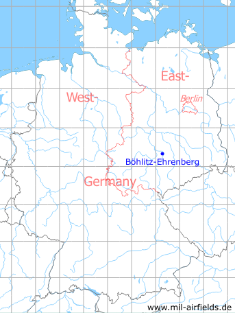 Karte mit Lage Böhlitz-Ehrenberg, DDR