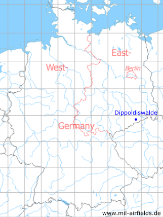 Karte mit Lage Dippoldiswalde, DDR