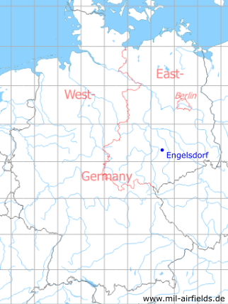 Karte mit Lage Engelsdorf - ehemalige DDR-Unternehmen, DDR
