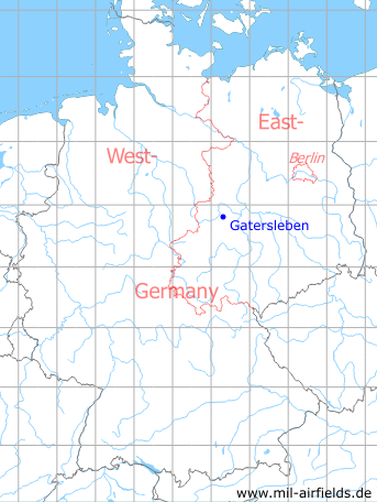 Karte mit Lage Gatersleben, DDR