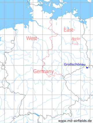 Karte mit Lage Großschönau, DDR