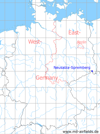 Karte mit Lage Neusalza-Spremberg, DDR