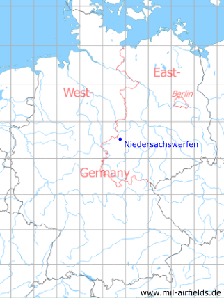 Karte mit Lage Niedersachswerfen - ehemalige DDR-Unternehmen, DDR
