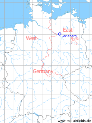 Karte mit Lage Perleberg - ehemalige DDR-Unternehmen, DDR