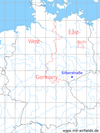 Karte mit Lage Silberstraße, DDR