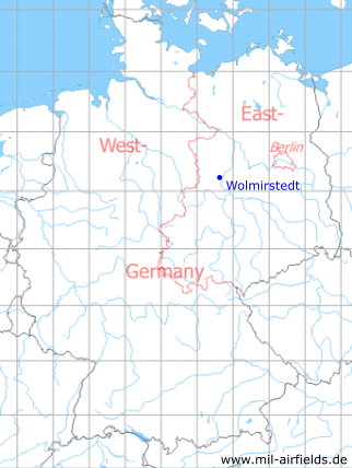 Karte mit Lage Wolmirstedt, DDR