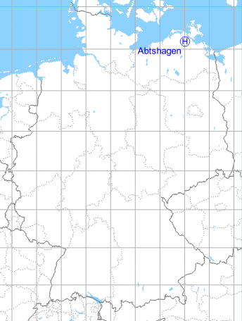 Map with location of Abtshagen Helipad 3310, Germany