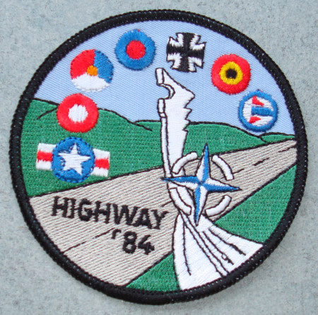 Sticker with the participating air forces