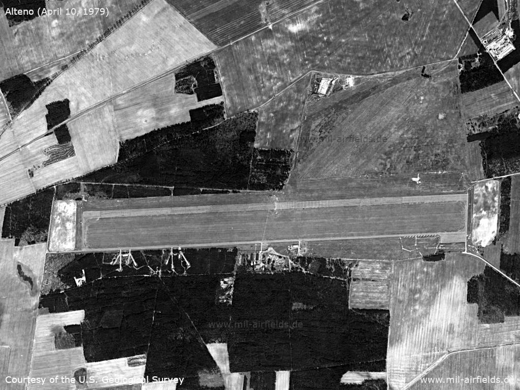 Flugplatz Alteno auf einem Satellitenbild 1979