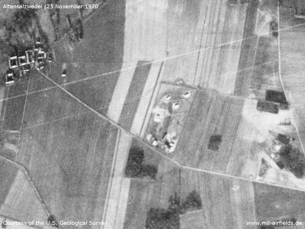 Satellite image Altensalzwedel radar site 1970