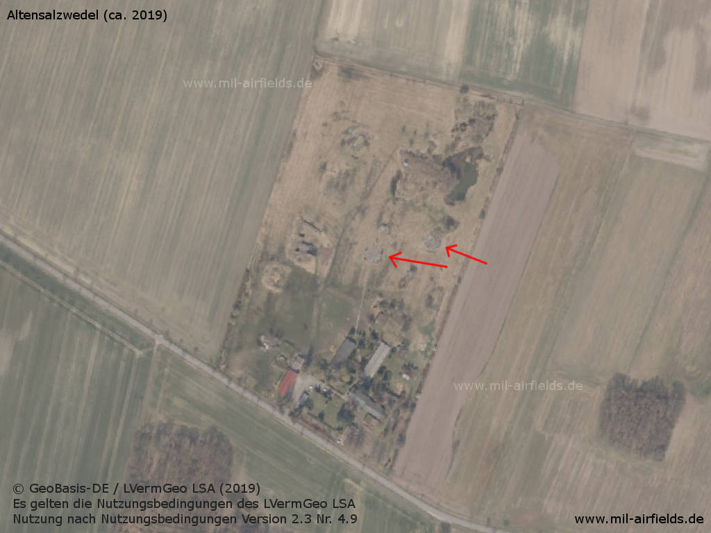 Aerial picture of former East German Altensalzwedel radar site today.