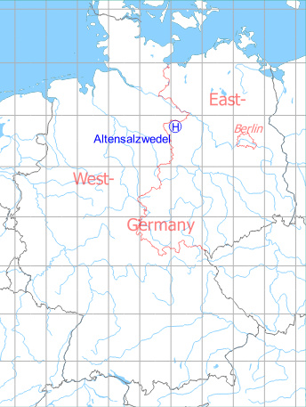 Map with location of Altensalzwedel Helipad 3184, Germany