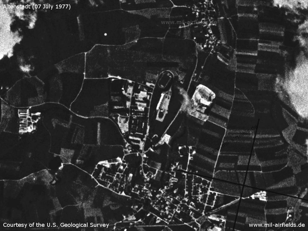 Altenstadt Airfield, Germany, on a US satellite image 1977